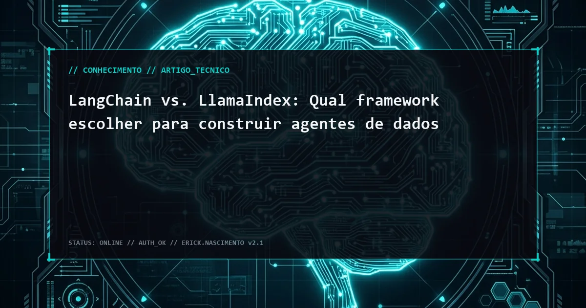 LangChain vs. LlamaIndex: Qual framework escolher para construir agentes de dados