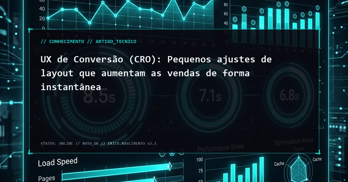 UX de Conversão (CRO): Pequenos ajustes de layout que aumentam as vendas de forma instantânea